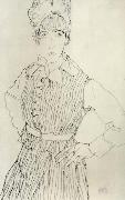 Portrait of Edith Schiele Standing Egon Schiele